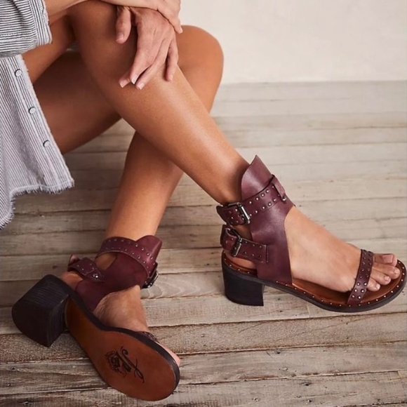 FREE PEOPLE HAPPINESS HEELED SANDAL - SZ 39 - NWT - Picture 1 of 11